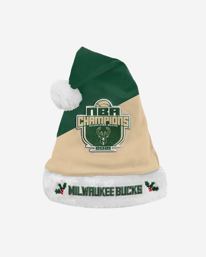 Milwaukee Bucks 2021 NBA Champions Basic Santa Hat