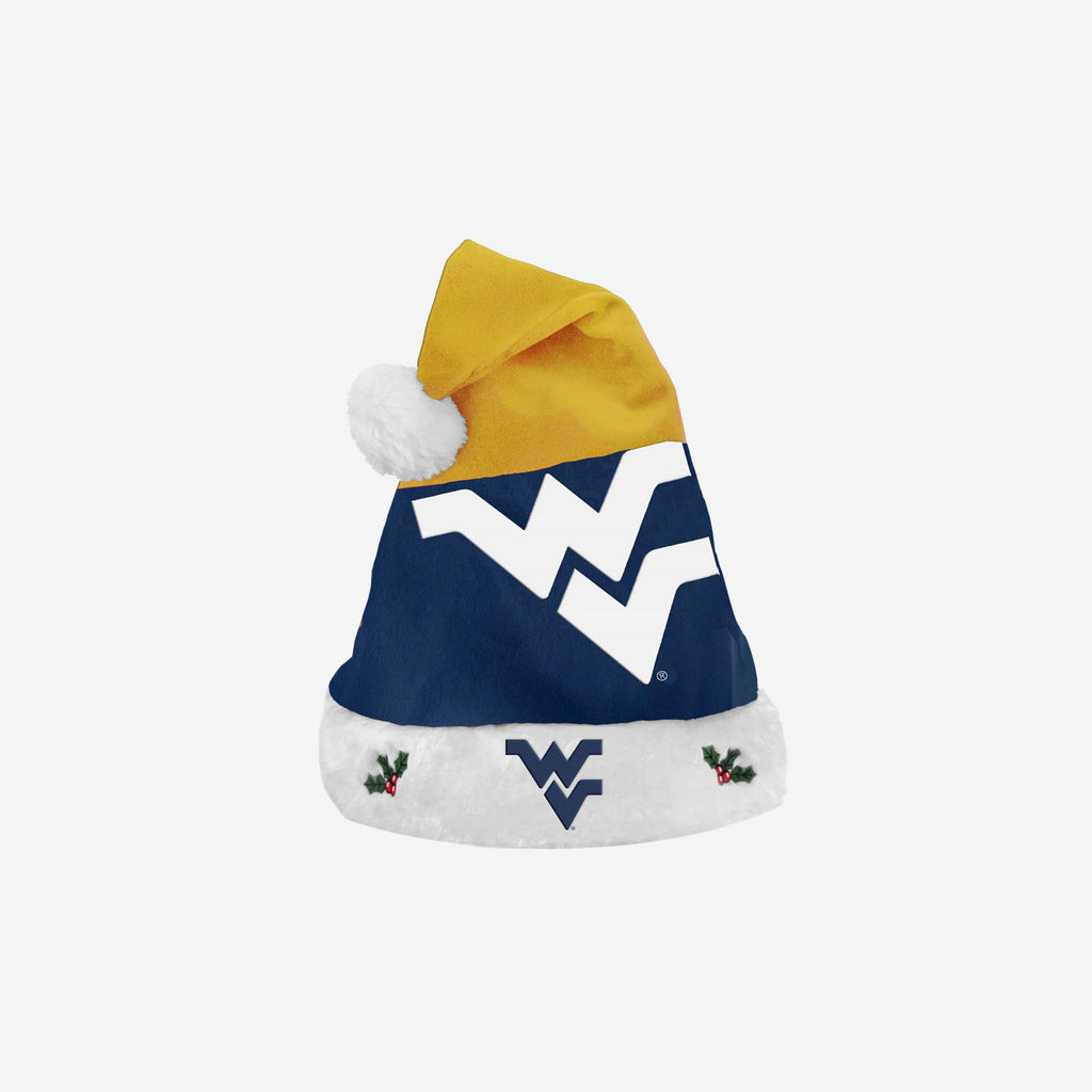 West Virginia Mountaineers Season Spirit Basic Santa Hat FOCO - FOCO.com