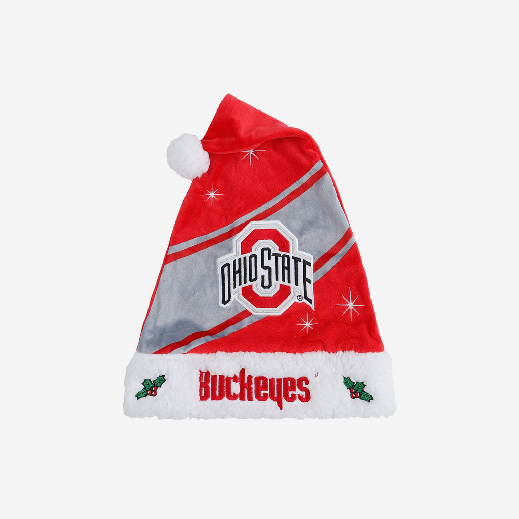 Ohio State Buckeyes High End Santa Hat FOCO - FOCO.com