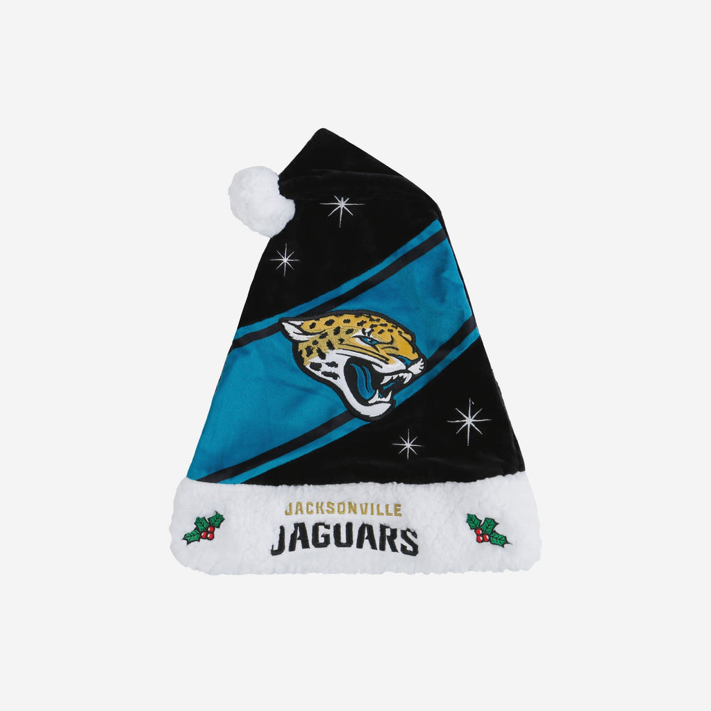 Jacksonville Jaguars High End Santa Hat FOCO - FOCO.com