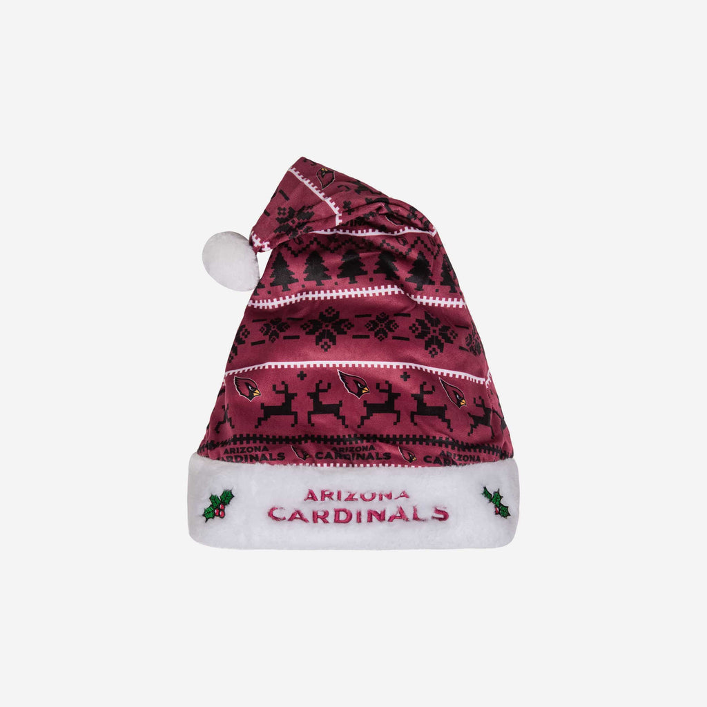 Arizona Cardinals Family Holiday Santa Hat FOCO - FOCO.com