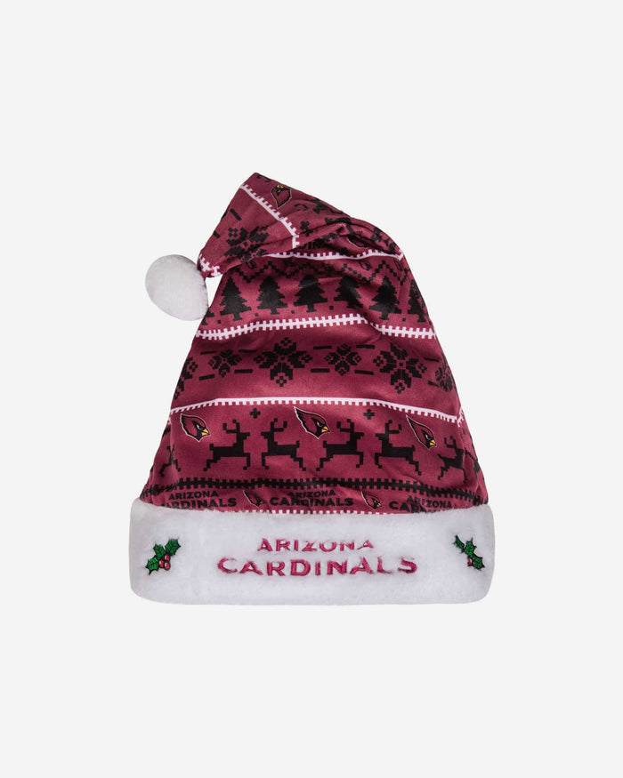 Arizona Cardinals Family Holiday Santa Hat FOCO - FOCO.com