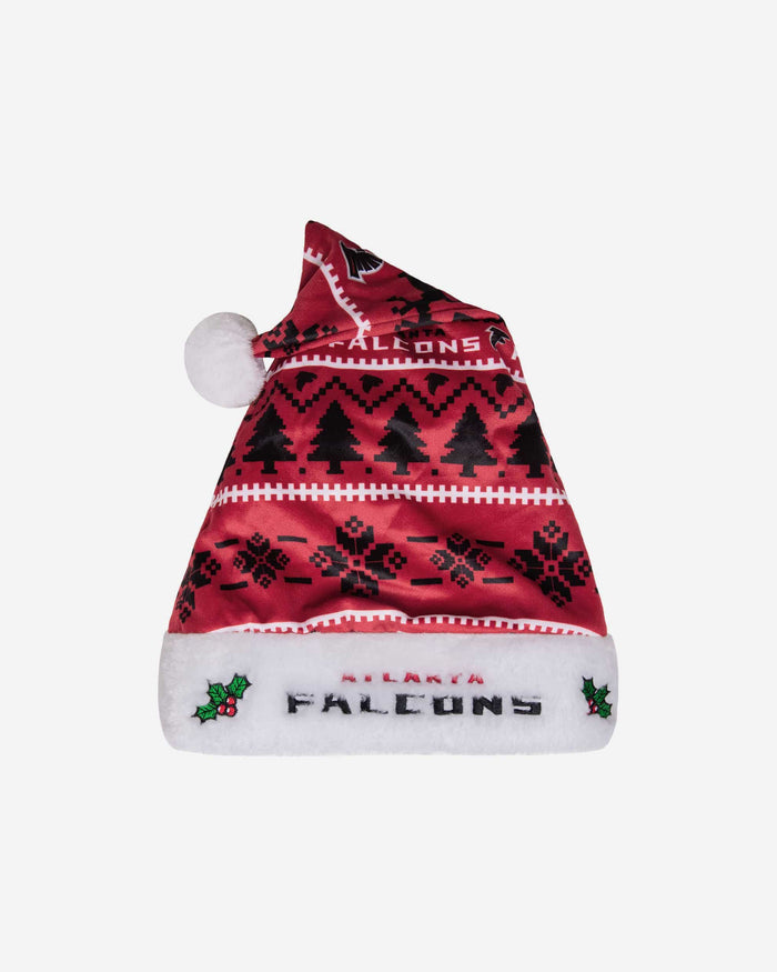 Atlanta Falcons Family Holiday Santa Hat FOCO - FOCO.com