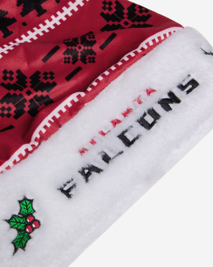 Atlanta Falcons Family Holiday Santa Hat FOCO - FOCO.com