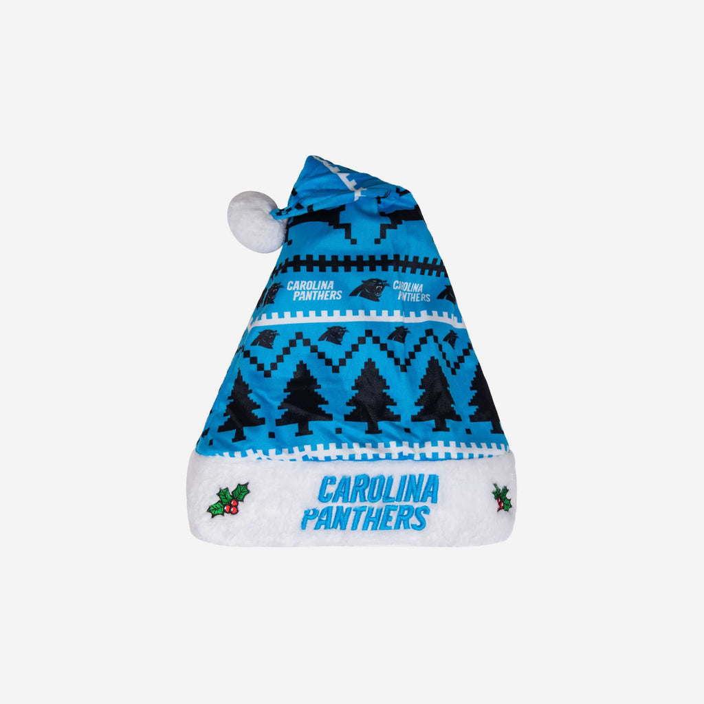Carolina Panthers Family Holiday Santa Hat FOCO - FOCO.com