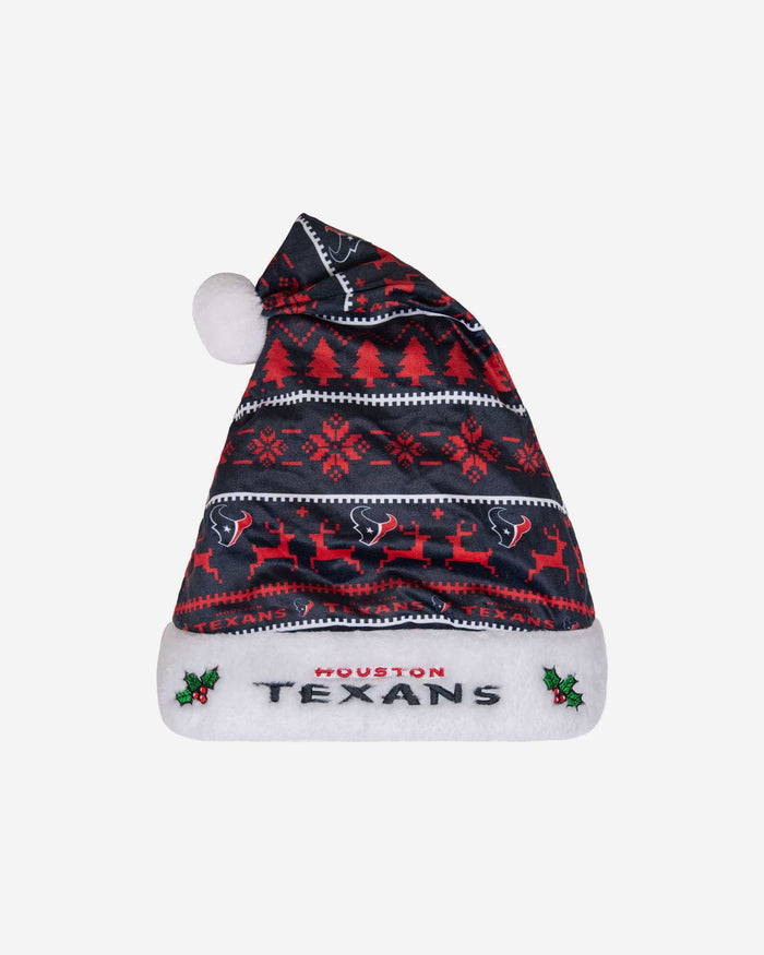 Houston Texans Family Holiday Santa Hat FOCO - FOCO.com