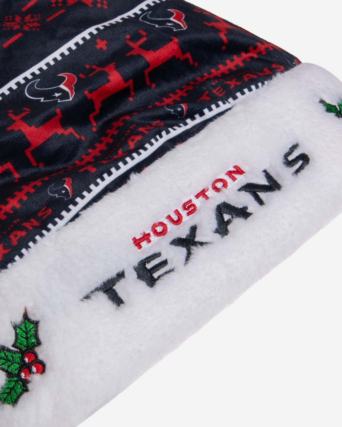Houston Texans Family Holiday Santa Hat FOCO - FOCO.com