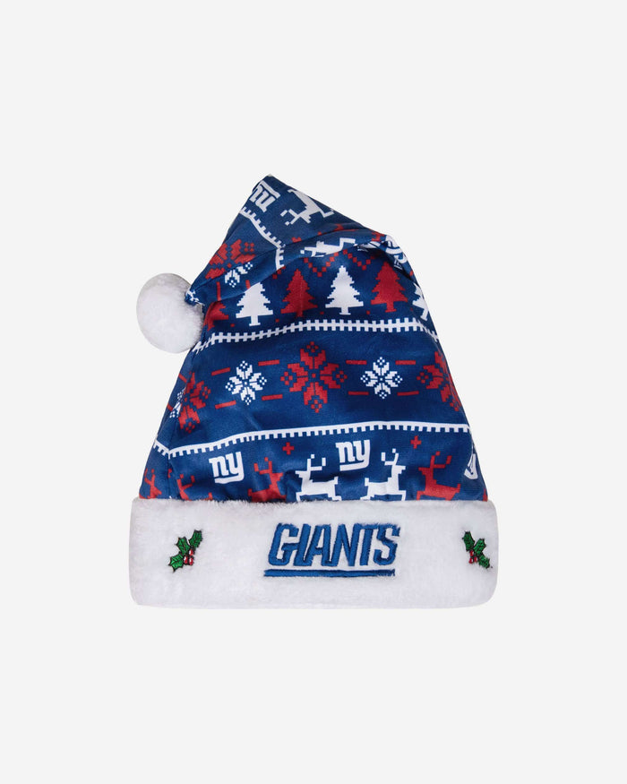 New York Giants Family Holiday Santa Hat FOCO - FOCO.com