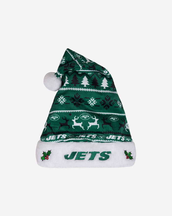 New York Jets Family Holiday Santa Hat FOCO - FOCO.com