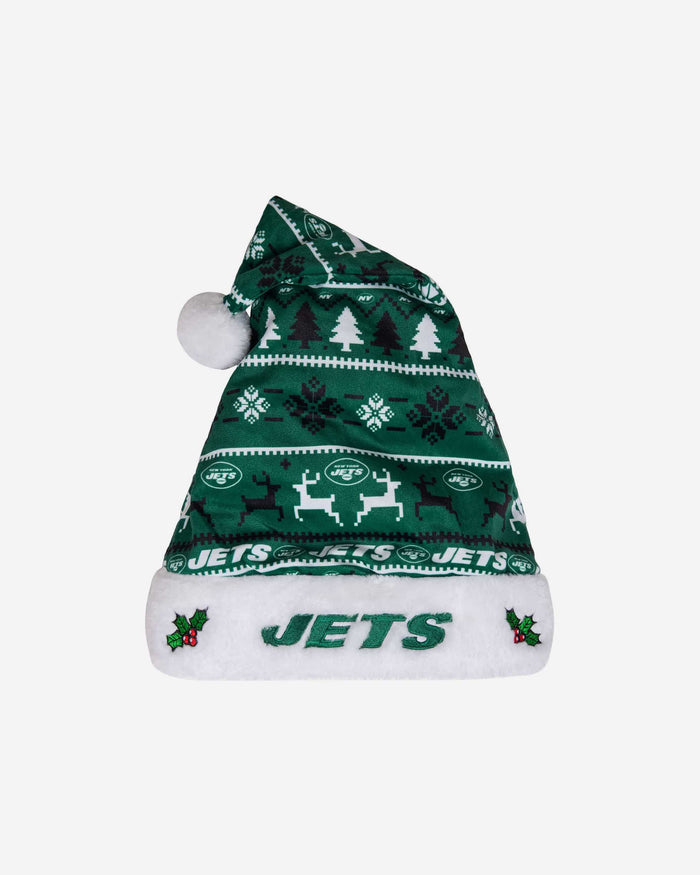 New York Jets Family Holiday Santa Hat FOCO - FOCO.com