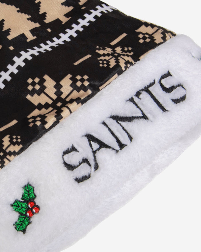 New Orleans Saints Family Holiday Santa Hat FOCO - FOCO.com