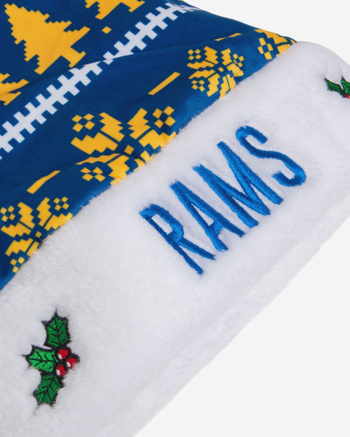 Los Angeles Rams Family Holiday Santa Hat FOCO - FOCO.com