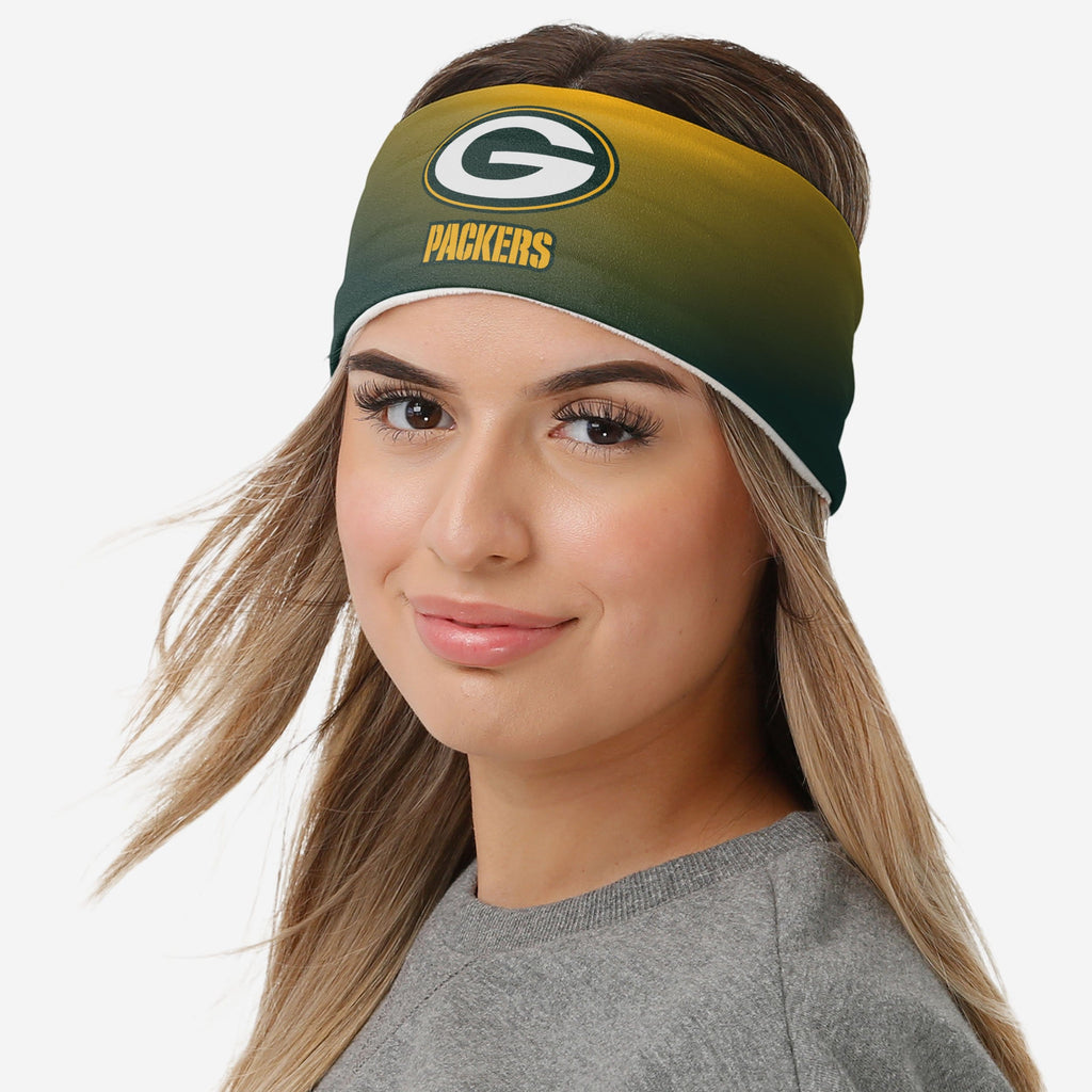 Green Bay Packers Womens Gradient Printed Headband FOCO - FOCO.com