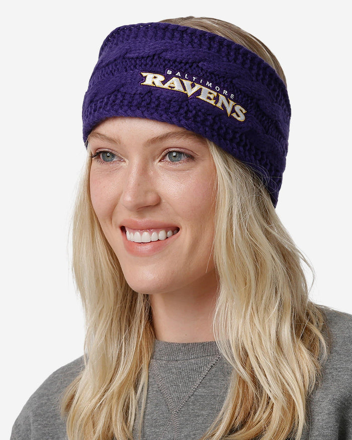 Baltimore Ravens Womens Knit Fit Headband FOCO - FOCO.com
