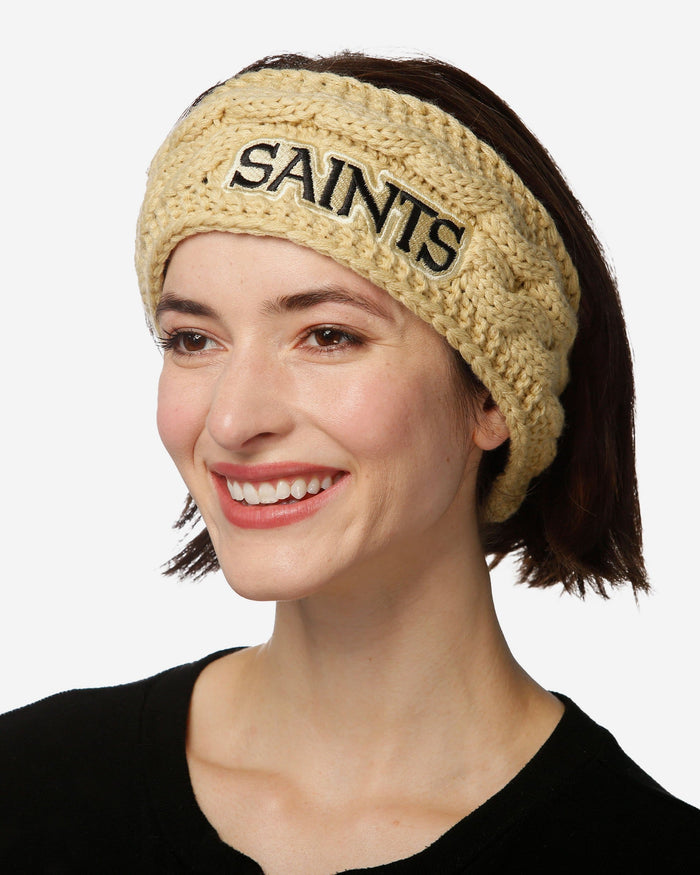 New Orleans Saints Womens Knit Fit Headband FOCO - FOCO.com