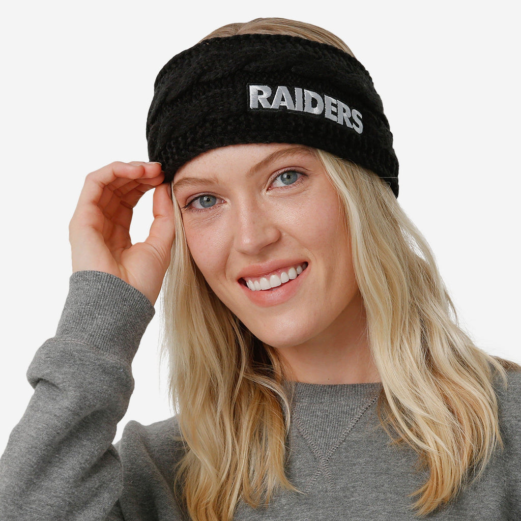 Las Vegas Raiders Womens Knit Fit Headband FOCO - FOCO.com