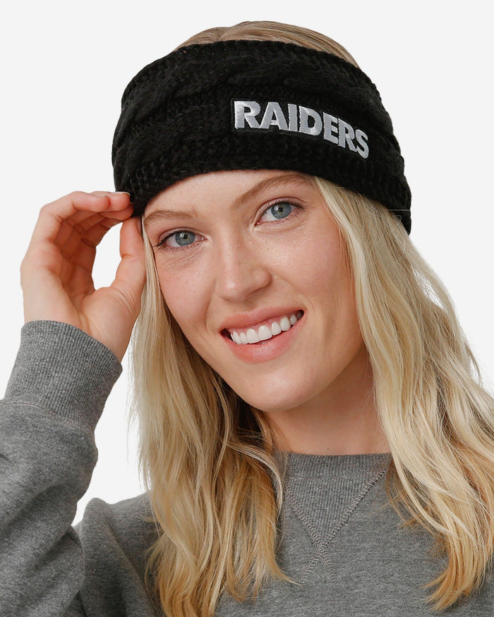 Las Vegas Raiders Womens Knit Fit Headband FOCO - FOCO.com