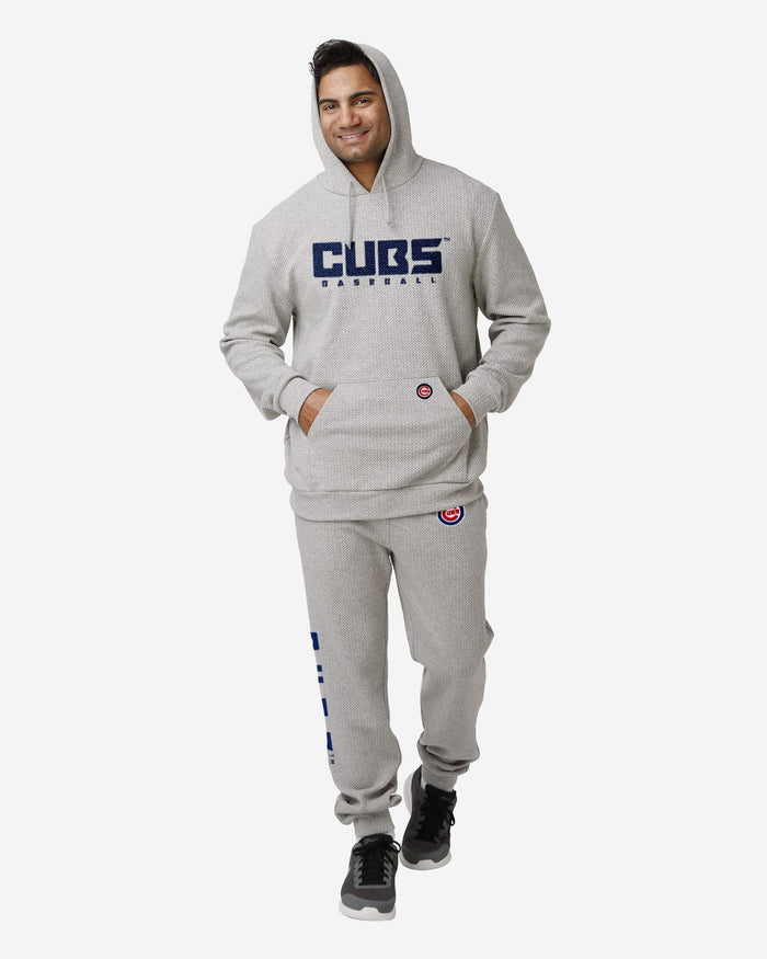 Chicago Cubs Gray Woven Hoodie FOCO - FOCO.com