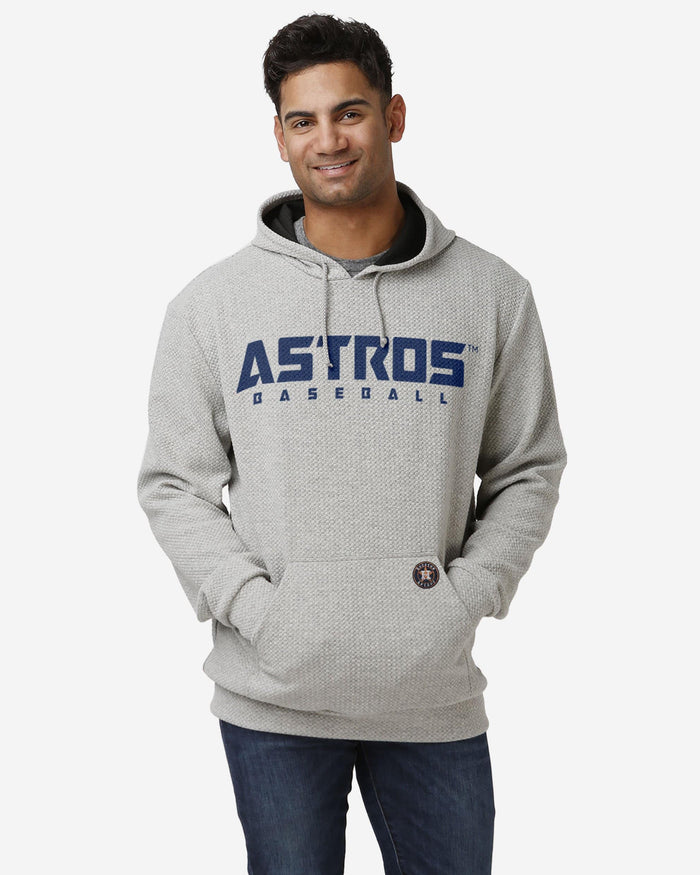 Houston Astros Gray Woven Hoodie FOCO S - FOCO.com