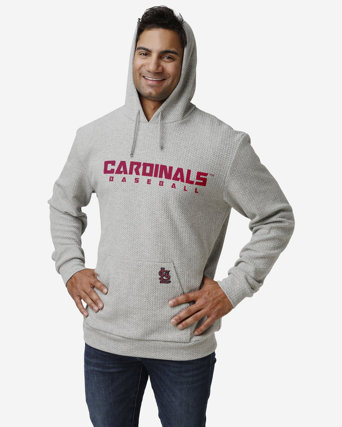 St Louis Cardinals Gray Woven Hoodie FOCO S - FOCO.com