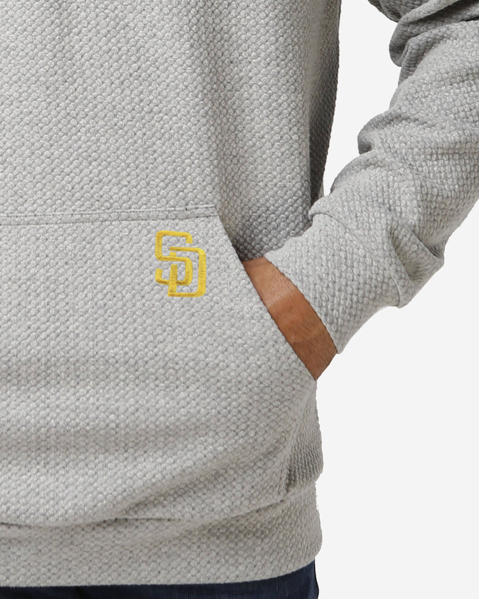 San Diego Padres Gray Woven Hoodie FOCO - FOCO.com