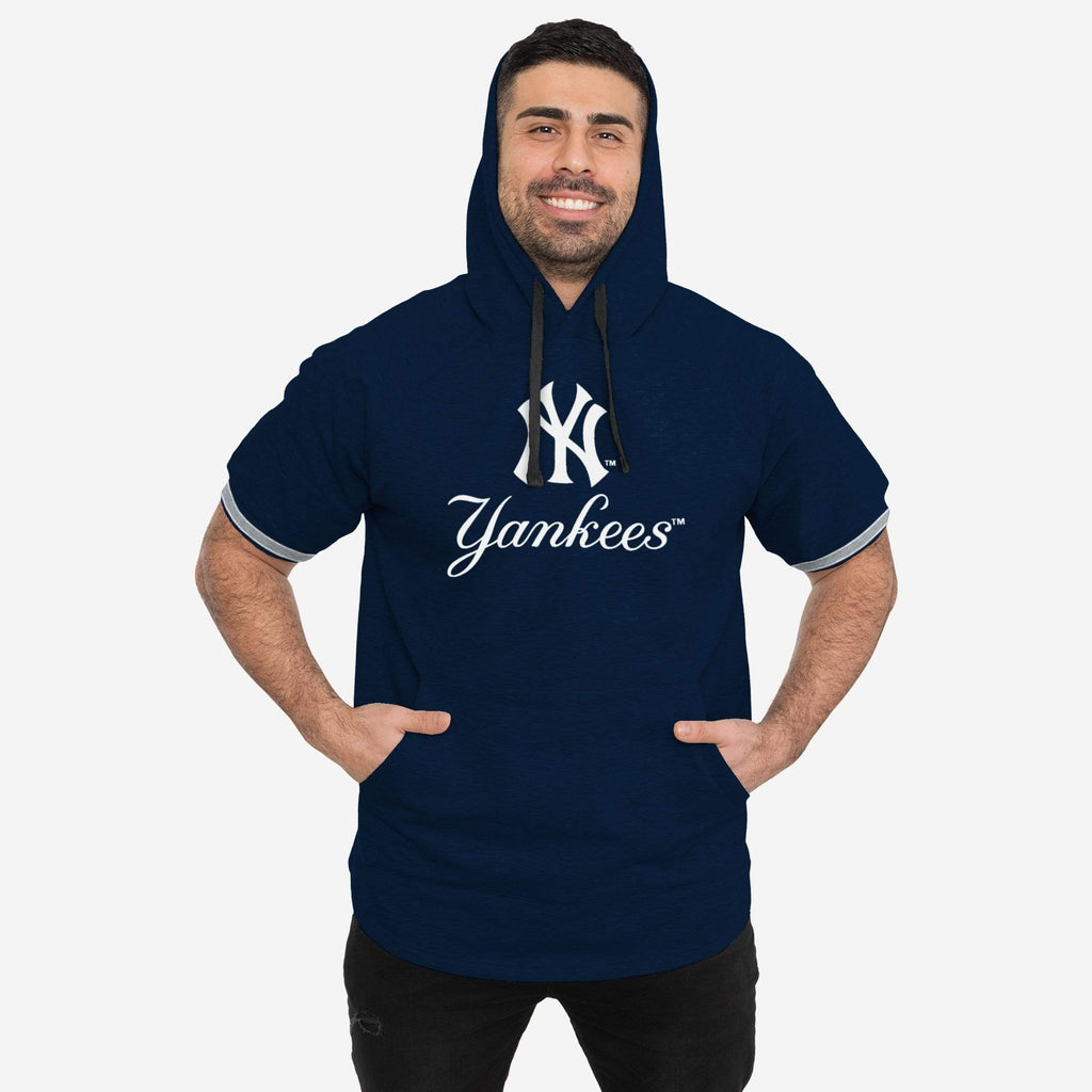New York Yankees Short Sleeve Hoodie FOCO S - FOCO.com