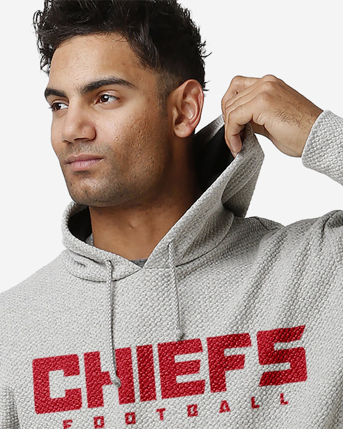 Kansas City Chiefs Gray Woven Hoodie FOCO - FOCO.com