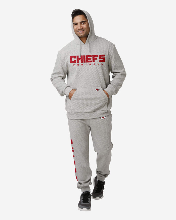 Kansas City Chiefs Gray Woven Hoodie FOCO - FOCO.com