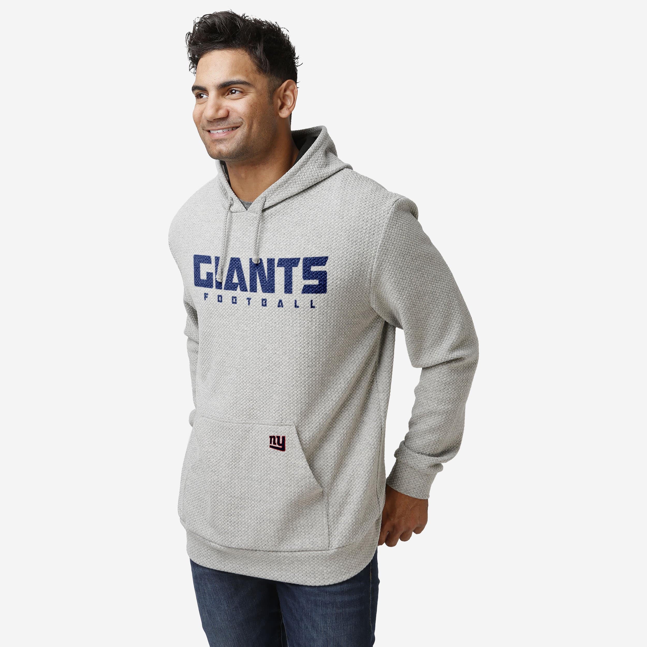 New York Giants Gray Woven Hoodie FOCO