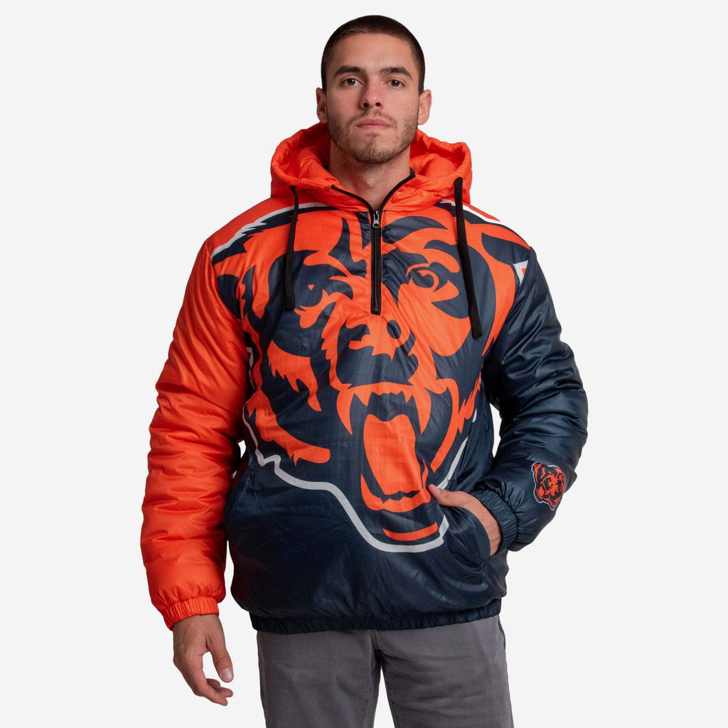 Chicago Bears Tundra Puffy Poly Fill Pullover FOCO S - FOCO.com