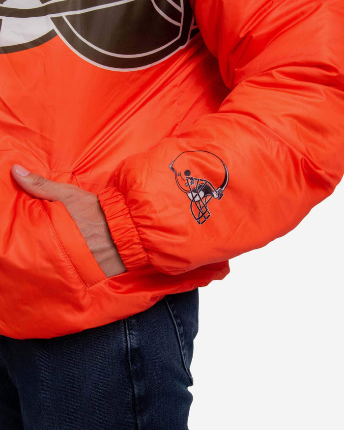 Cleveland Browns Tundra Puffy Poly Fill Pullover FOCO - FOCO.com
