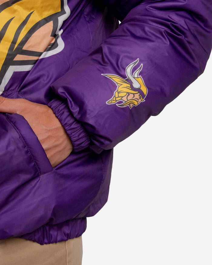 Minnesota Vikings Tundra Puffy Poly Fill Pullover FOCO - FOCO.com