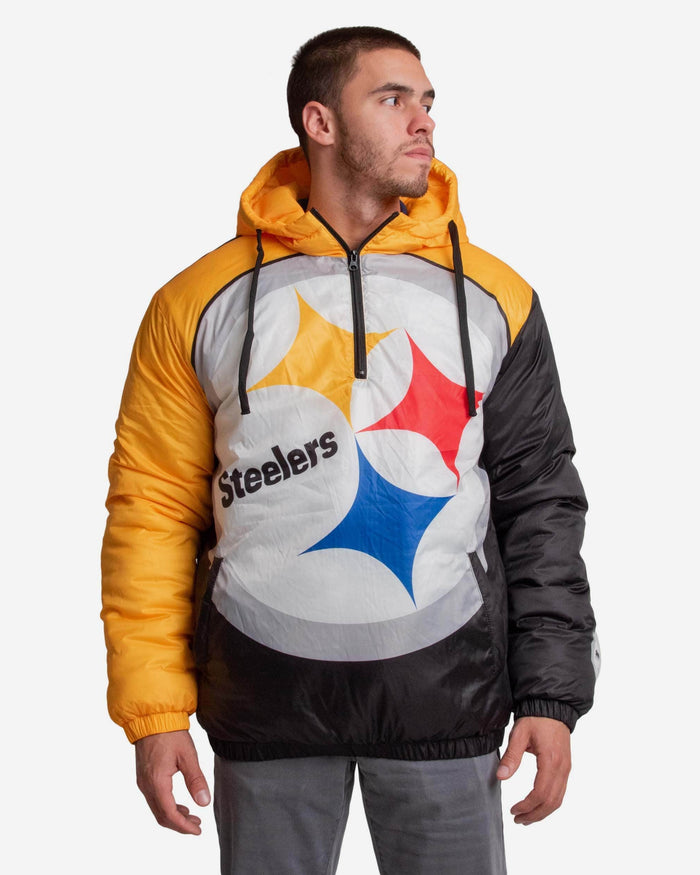 Pittsburgh Steelers Tundra Puffy Poly Fill Pullover FOCO S - FOCO.com