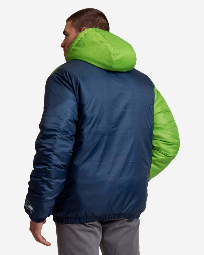 Seattle Seahawks Tundra Puffy Poly Fill Pullover FOCO - FOCO.com