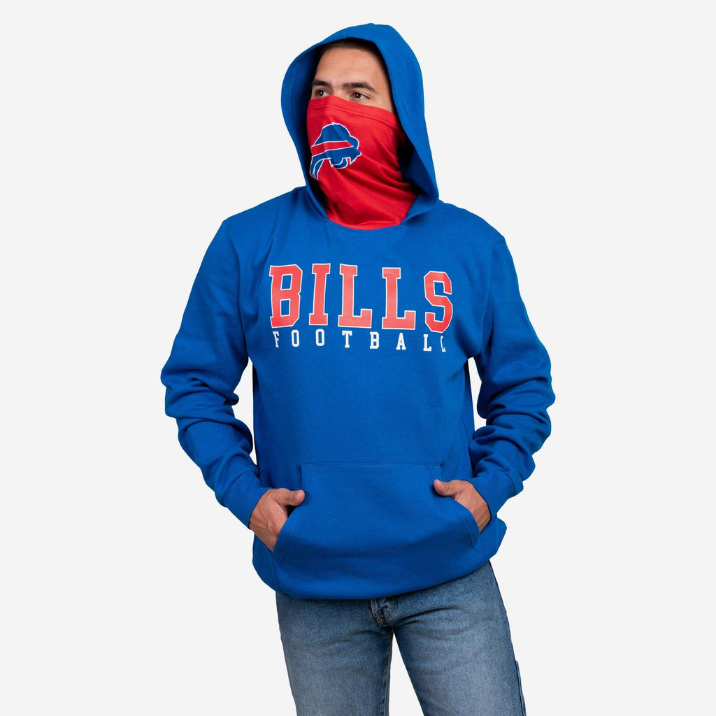 Buffalo Bills Solid Gaiter Hoodie FOCO S - FOCO.com