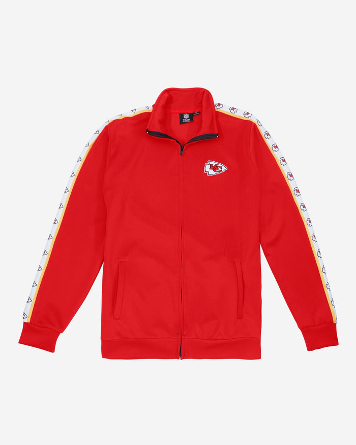 Kansas City Chiefs Stripe Logo Track Jacket FOCO - FOCO.com