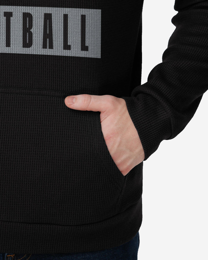 Las Vegas Raiders Team Color Waffle Hoodie FOCO - FOCO.com