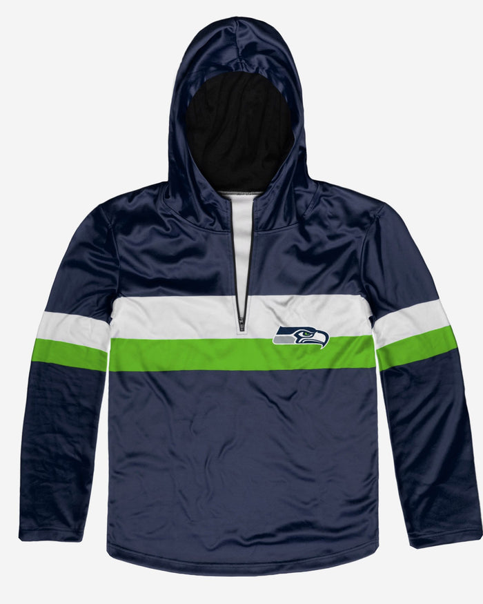 Seattle Seahawks Quarter Zip Hoodie FOCO - FOCO.com