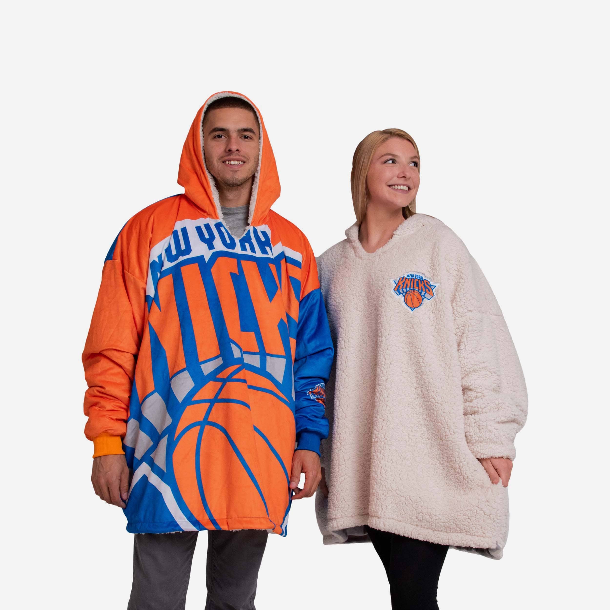 FOCO Virginia Tech Hokies Reversible Sherpa Hoodie | Oversized Colorblock Hoodeez, One Size Fits All | Officially Licensed NCAA Gear
