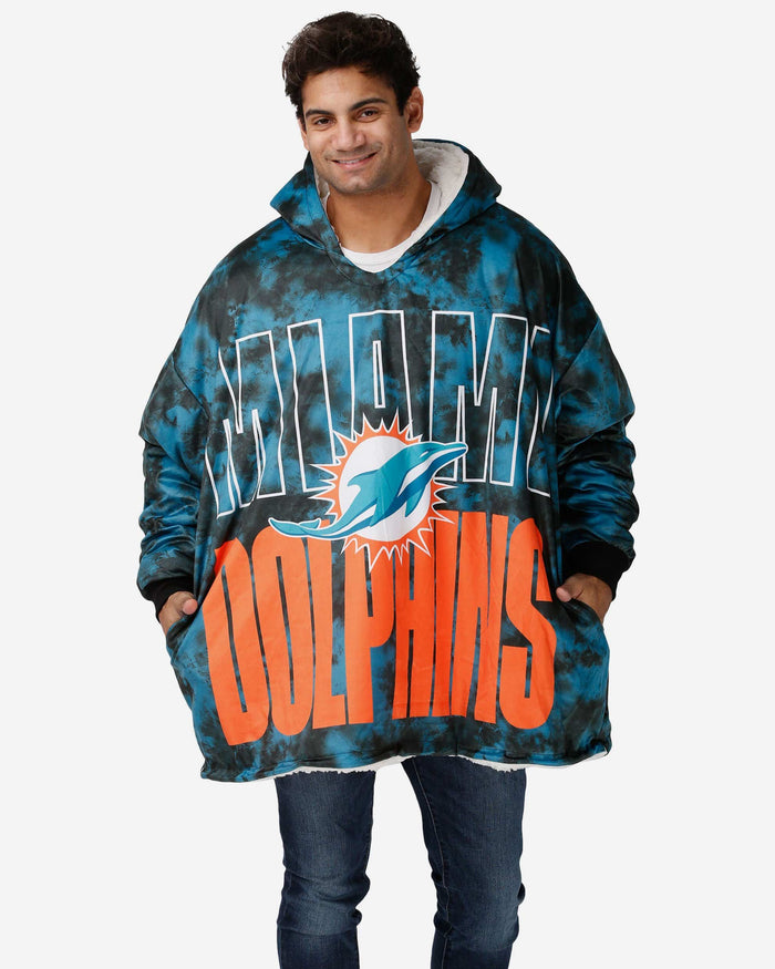 Miami Dolphins Bold Logo Camo Hoodeez FOCO - FOCO.com