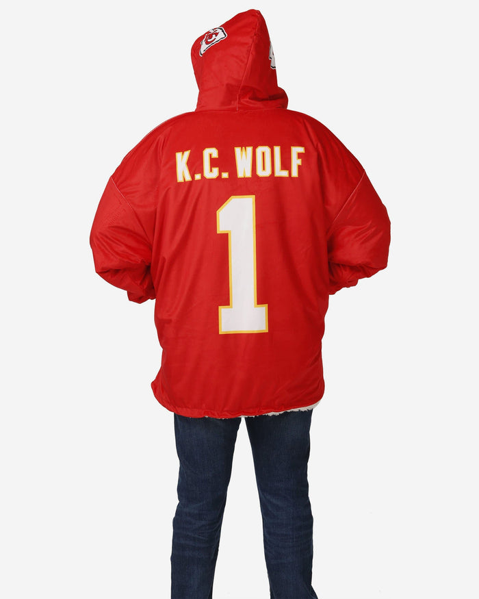 KC Wolf Kansas City Chiefs Reversible Mascot Hoodeez FOCO - FOCO.com
