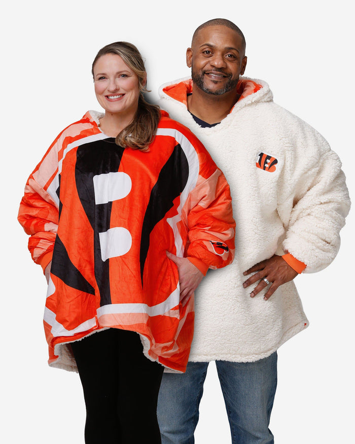 Cincinnati Bengals Reversible Team Color Camo Hoodeez FOCO - FOCO.com