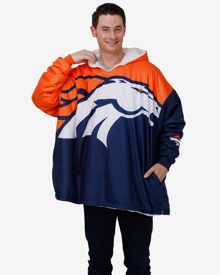 Denver Broncos Reversible Colorblock Hoodeez FOCO - FOCO.com