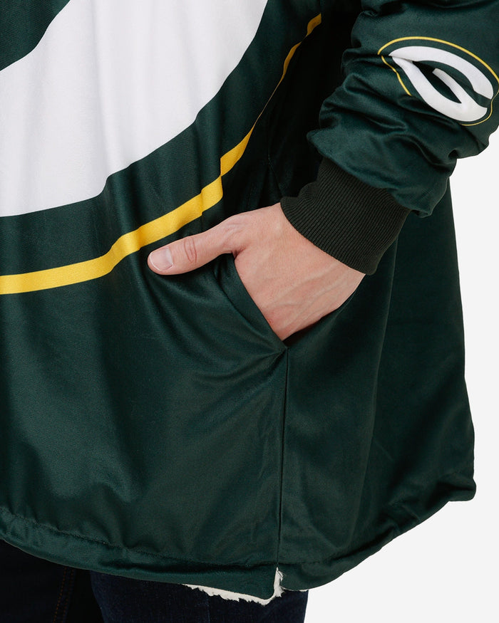 Green Bay Packers Reversible Colorblock Hoodeez FOCO - FOCO.com