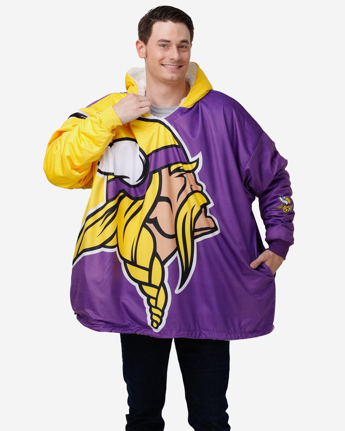 Minnesota Vikings Reversible Colorblock Hoodeez FOCO - FOCO.com