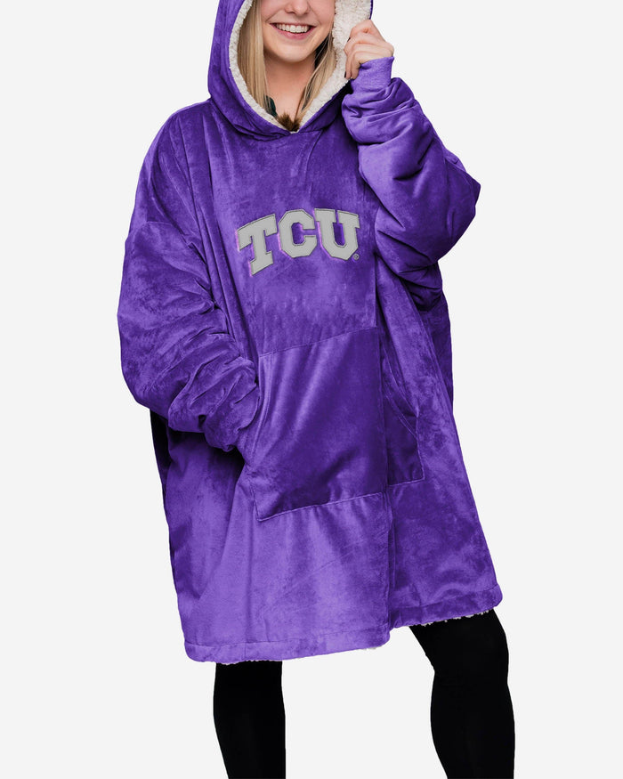 TCU Horned Frogs Reversible Big Logo Hoodeez FOCO - FOCO.com