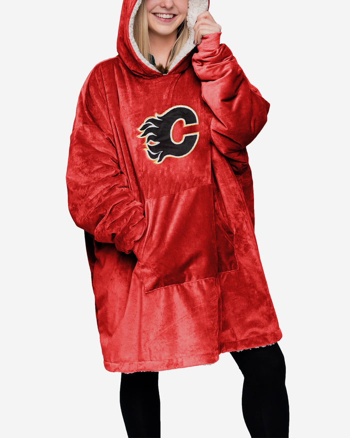 Calgary Flames Reversible Big Logo Hoodeez FOCO - FOCO.com