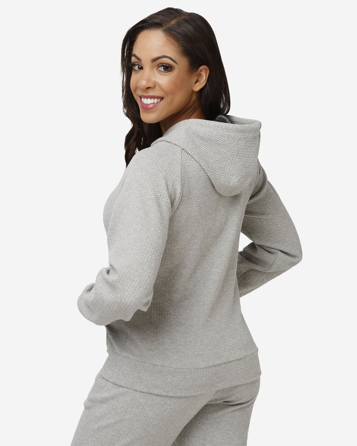 New England Patriots Womens Gray Woven Hoodie FOCO - FOCO.com