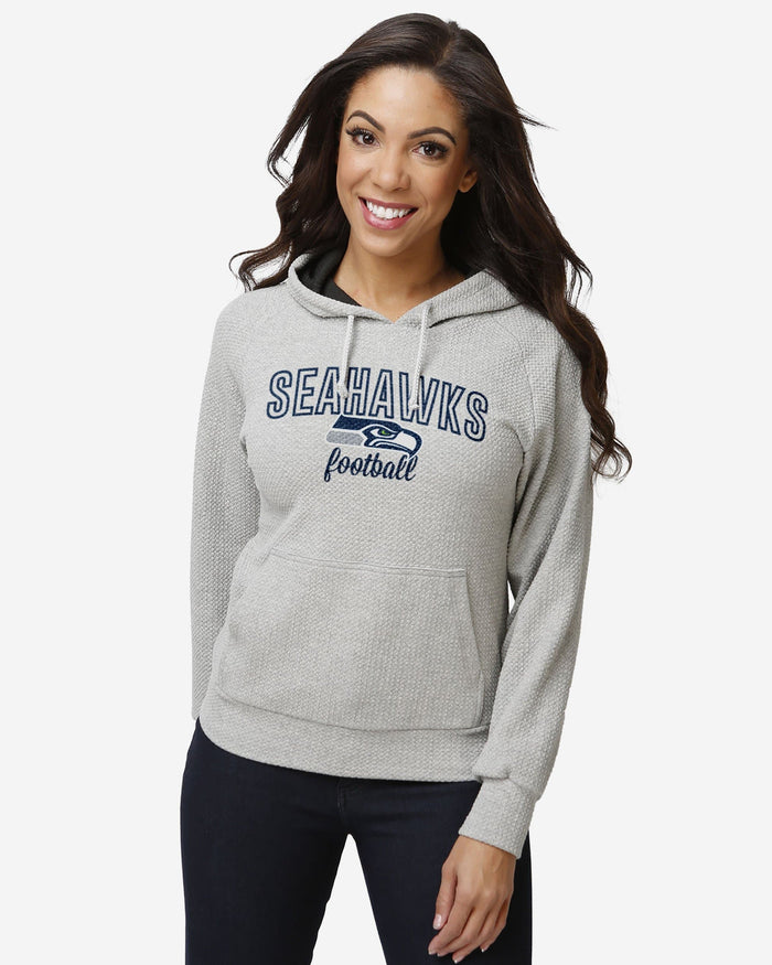 Seattle Seahawks Womens Gray Woven Hoodie FOCO S - FOCO.com