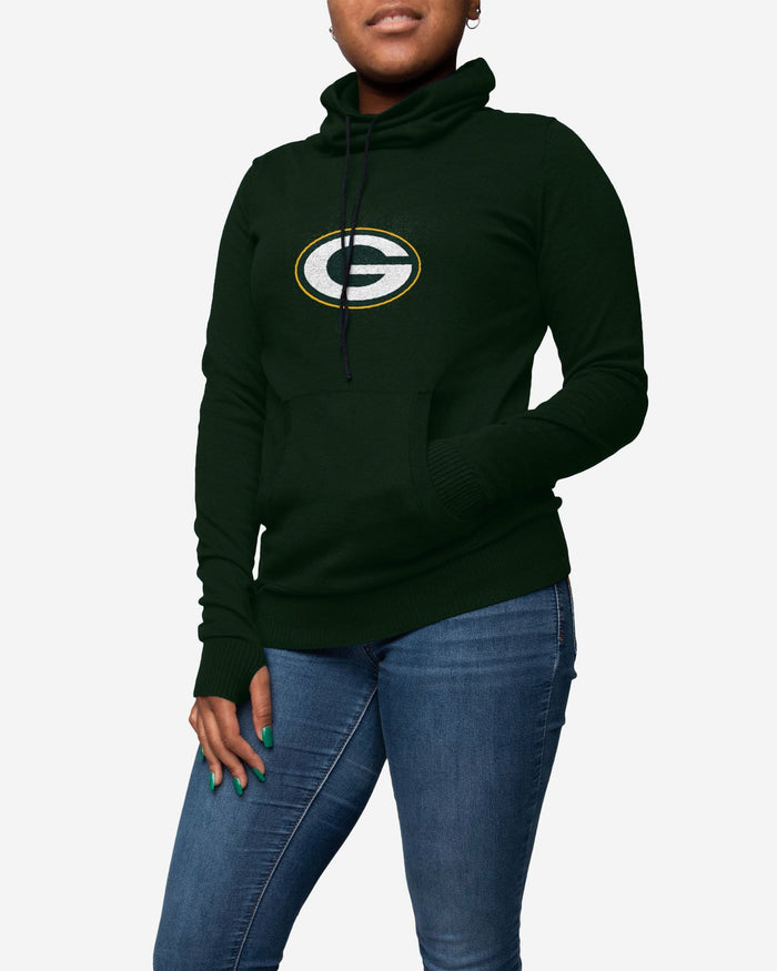 Green Bay Packers Womens Cowl Neck Sweater FOCO S - FOCO.com